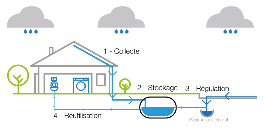 Le système de collecte de l'eau de pluie (1) : le captage, le prélavage,  les tuyaux - Écohabitation