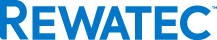 Trademarked blue Rewatec logo