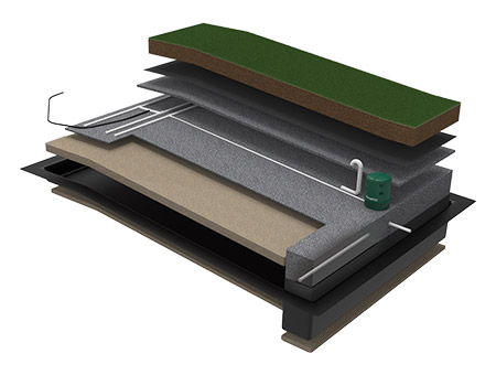 Rewatec passive disinfection filter septic system - Explosed view