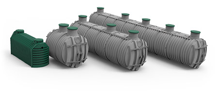 Rewatec septic tank models for residential, commercial, municipal, and industrial wastewater treatment projects.
