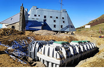 Ecoflo installed in a mountain shelter