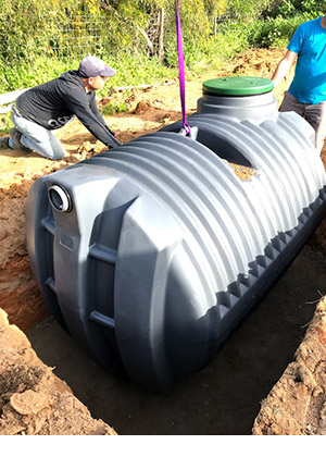 Septic tank installation. Millenium model