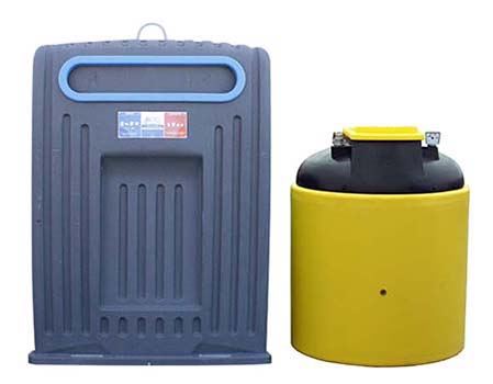 Selective collection containers in HDPE