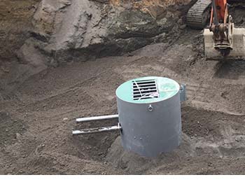 Installation of a pumping station for a large civil work