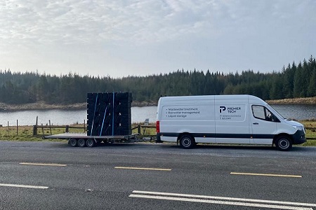 Delivery of a rewatec f-line rainwater harvester in Ireland