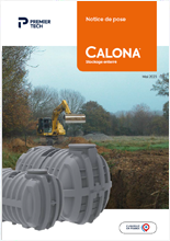 Notice de pose cuve stockage agricole Calona
