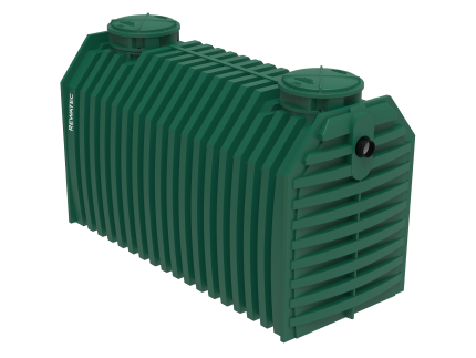 Plastic septic tank.