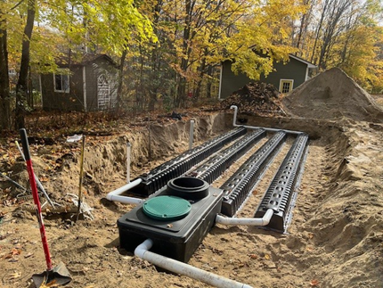 Ecoflo linear biofilter installation in Pennsylvania.