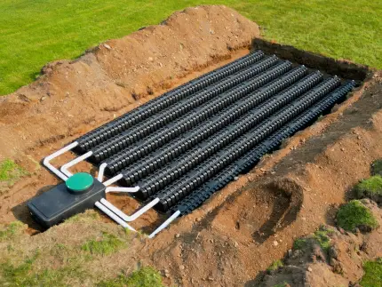 Plastic drain field chambers from Premier Tech Water and Environment.