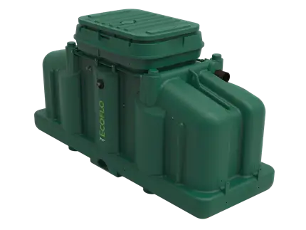 Polyethylene Ecoflo compact biofilter tank.