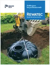 Vignette du guide pour les professionnels récupération d’eau de pluie Rewatec – Québec