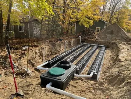 Ecoflo linear biofilter installation in Pennsylvania.