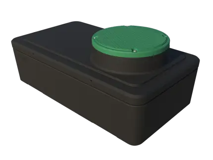 Septic system distribution box from Premier Tech Water and Environment.