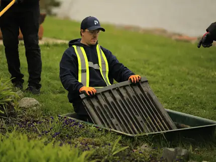 Ecoflo compact biofilter maintenance.