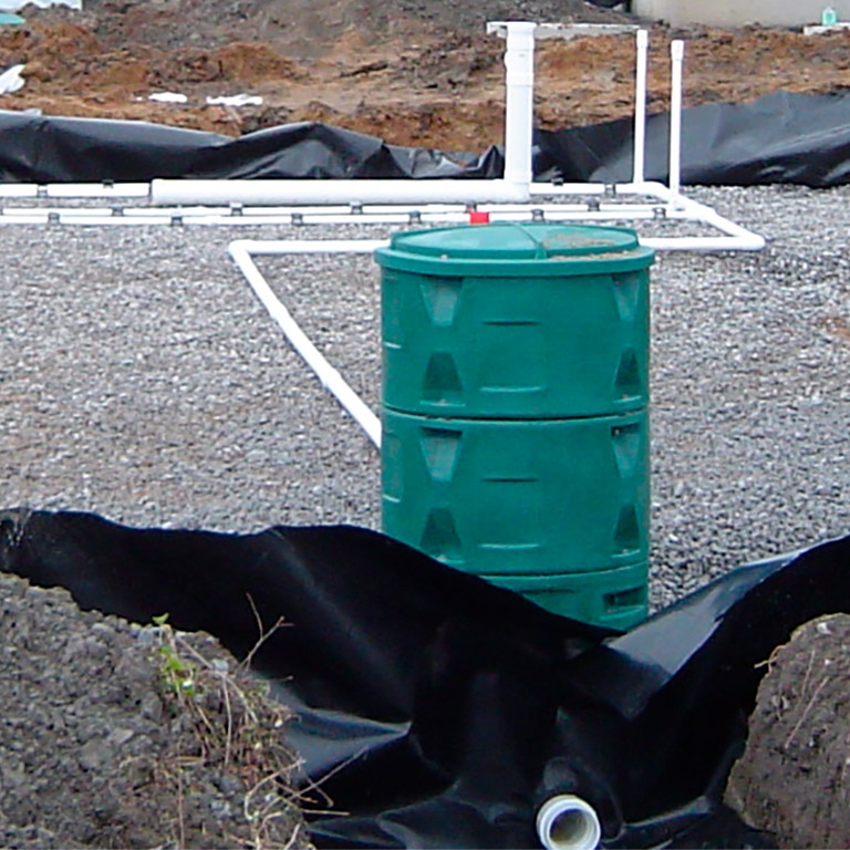 Disinfection filter septic system rewatec