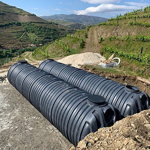 HDPE tanks for underground wastewater storage