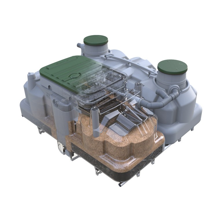 Ecoflo, the sustainable solution for wastewater treatment using a natural biological filter made of coconut husk fragments