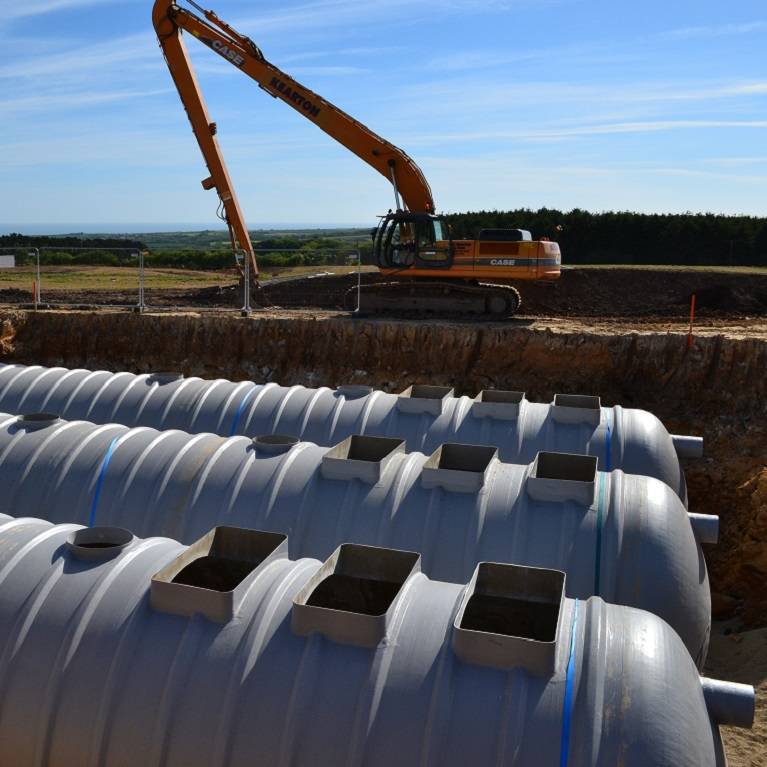 Rewatec bypass separators for stormwater management in Ireland.