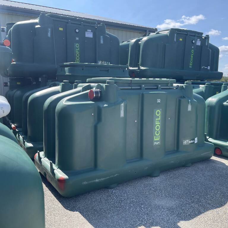 Ecoflo compact biofilter units before delivery.