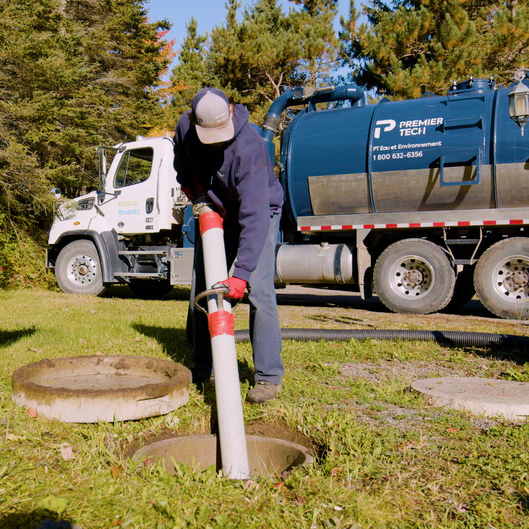 Septic tank emptying in the UK.