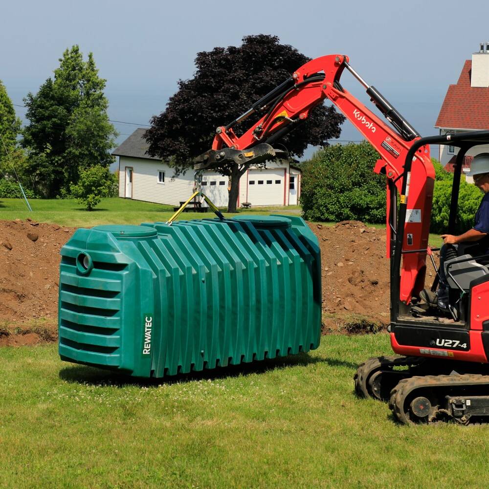 Septic tank installation in Pennsylvania.