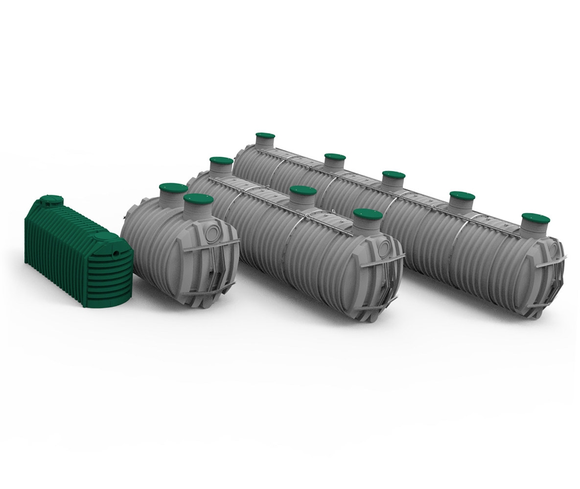 holding tank septic system header
