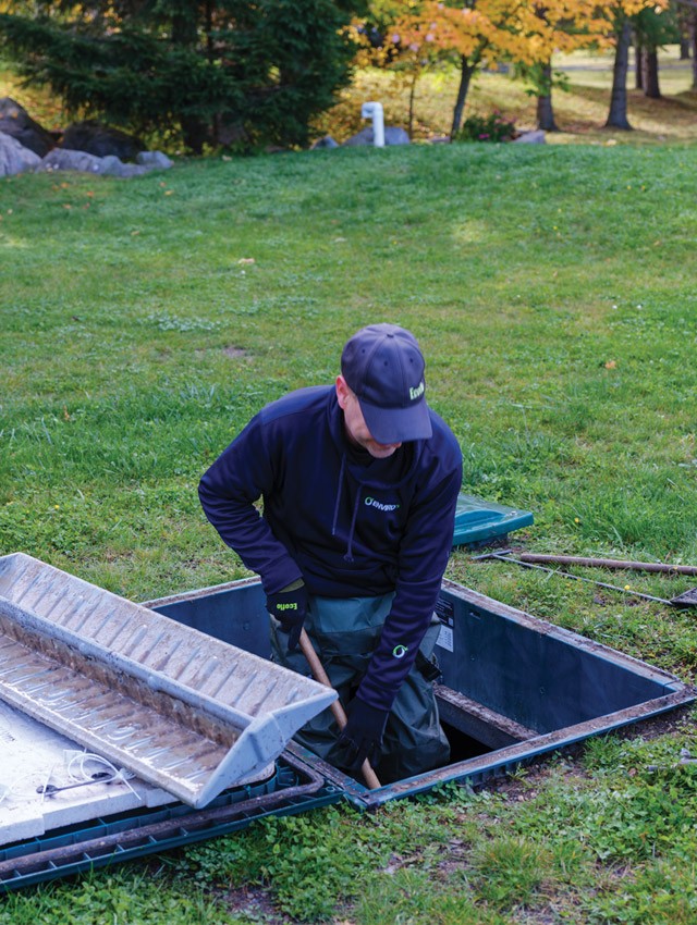 Maintenance of an Ecoflo biofilter