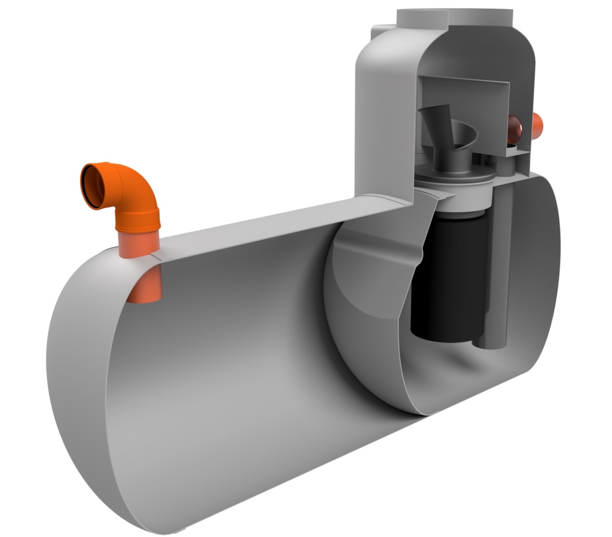 Cutaway view of the Rewatec bypass separator.