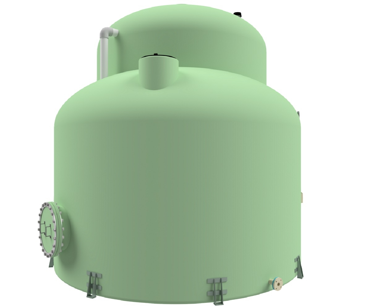 Calona vertical aboveground storage tank for fuel, fertilizer, chemicals, and waste.