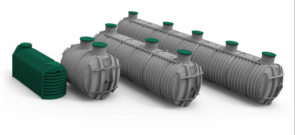 holding tank septic system header