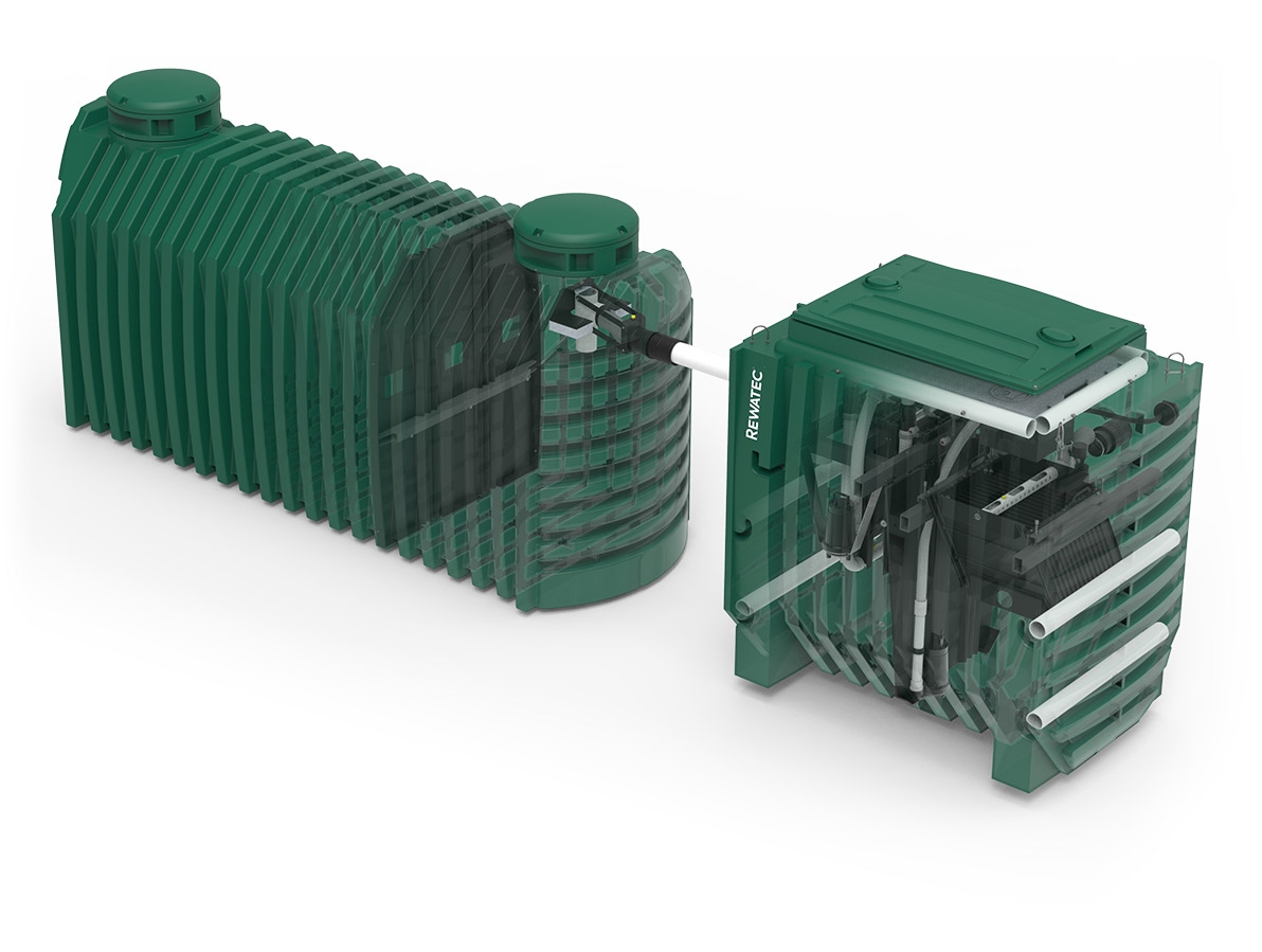 Transparent view of the Rewatec system to remove phosphorus from domestic wastewater in Canada and the United States.