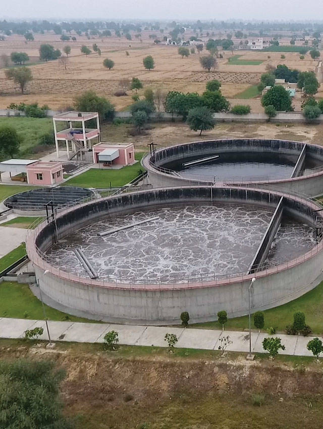 Sequencing batch reactor with Premier Tech's engineering expertise and wastewater processing equipment in Hisar, India.