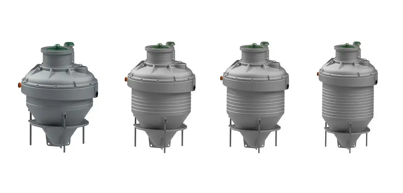 Full range of Rewatec ASP sewage treatment plants 