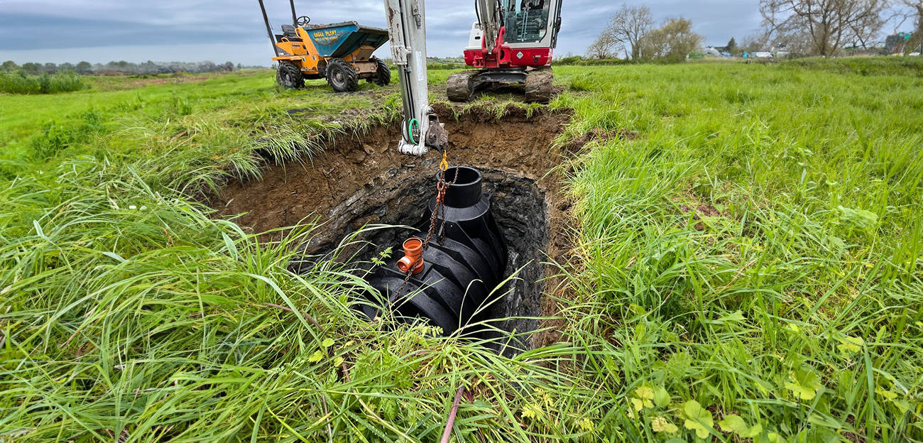 Buying a house with a newly installed septic tank in the United Kingdom.