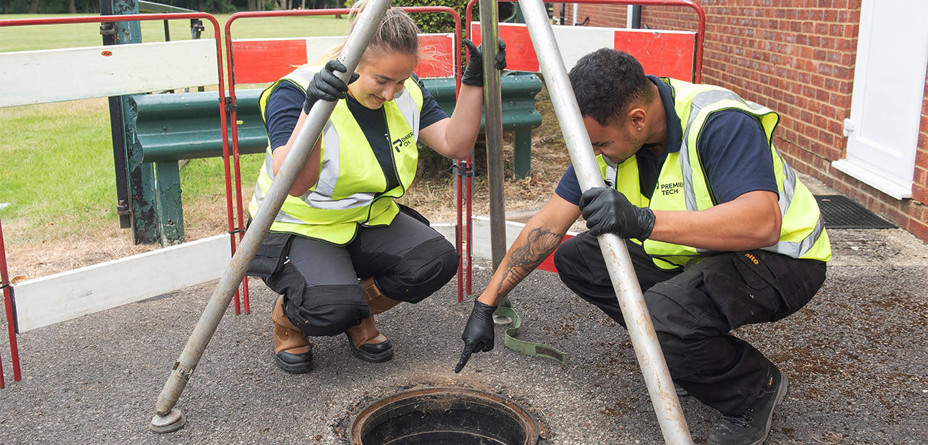 Hannah Long, a service engineer trainee at Premier Tech Water and Environment in the UK.