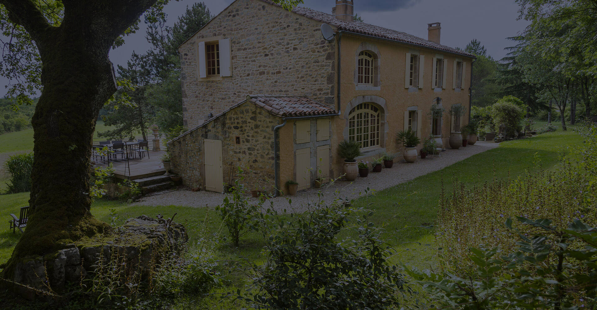 Maison rurale en France.