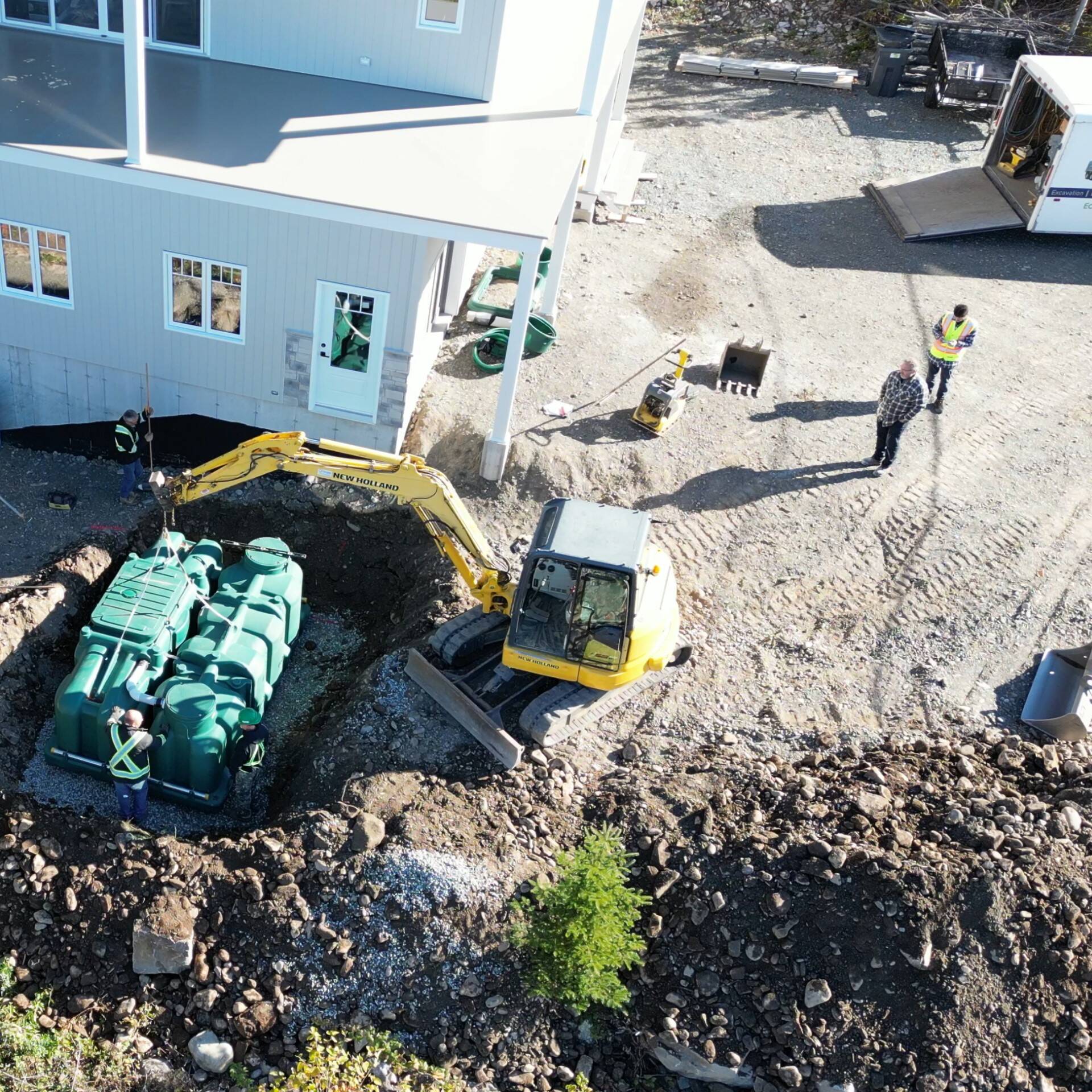Ecoflo compact biofilter installation.