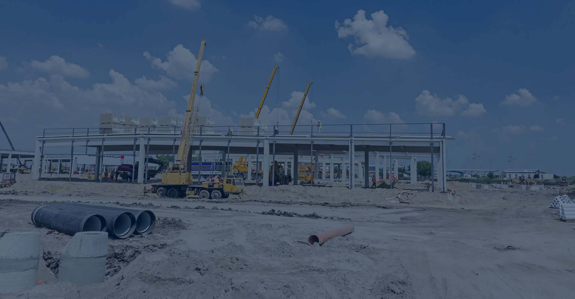 Sitio de construcción en España.