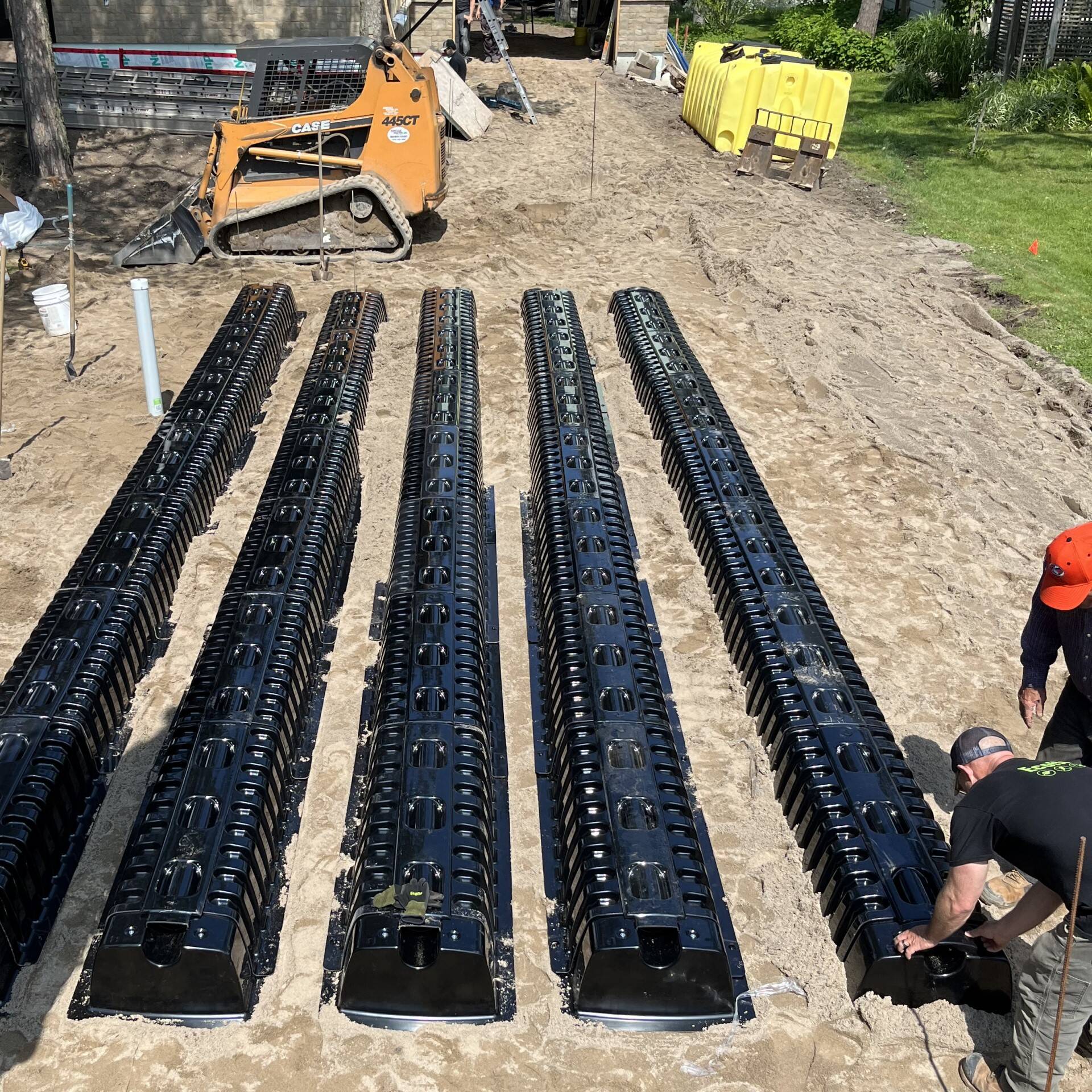 Ecoflo linear biofilter installation.