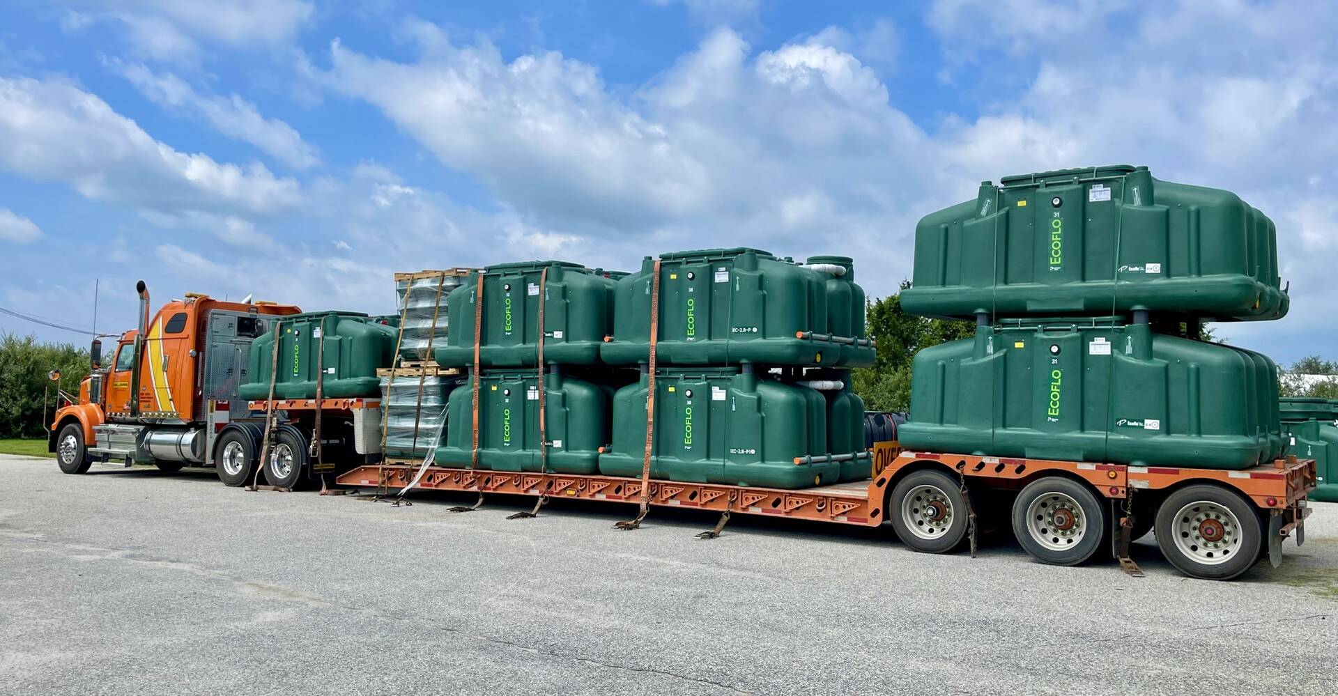 Ecoflo compact biofilter systems ready for delivery.
