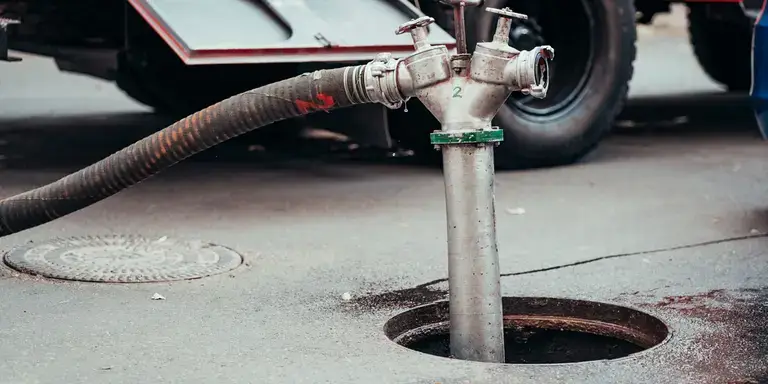 Drain jetting service in the UK.