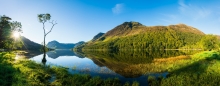 Blue sky at the lake district