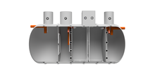 Rewatec submerged aerated filter (SAF) cutaway 