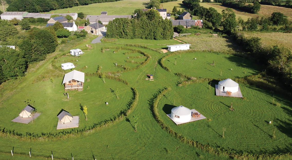 Installation assainissement non collectif camping à la Ferme 