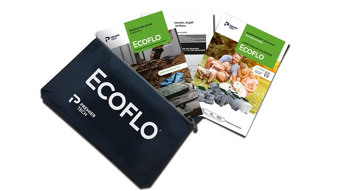 Pochette Ecoflo livrée dans chaque biofiltre