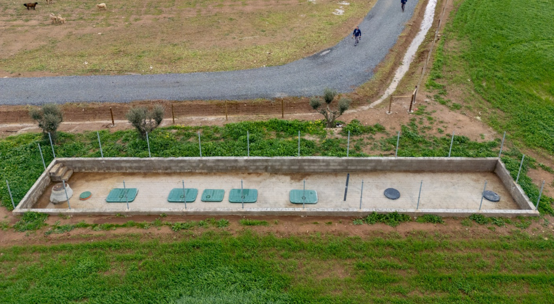 Instalação do biofiltro Ecoflo na aldeia Azinhal