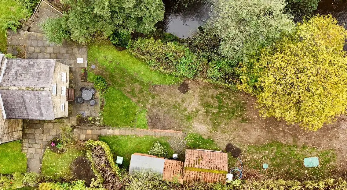 Septic tank in Ireland with limited space for a percolation area.