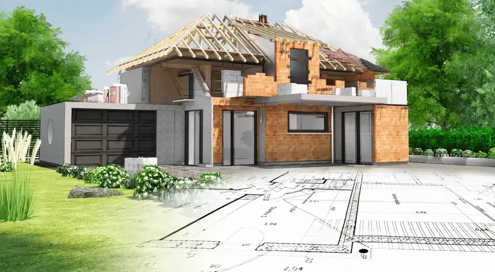 New home construction in the UK.