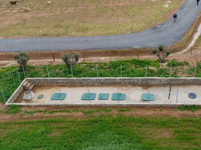 Instalación del biofiltro Ecoflo en pueblo de Azinhal