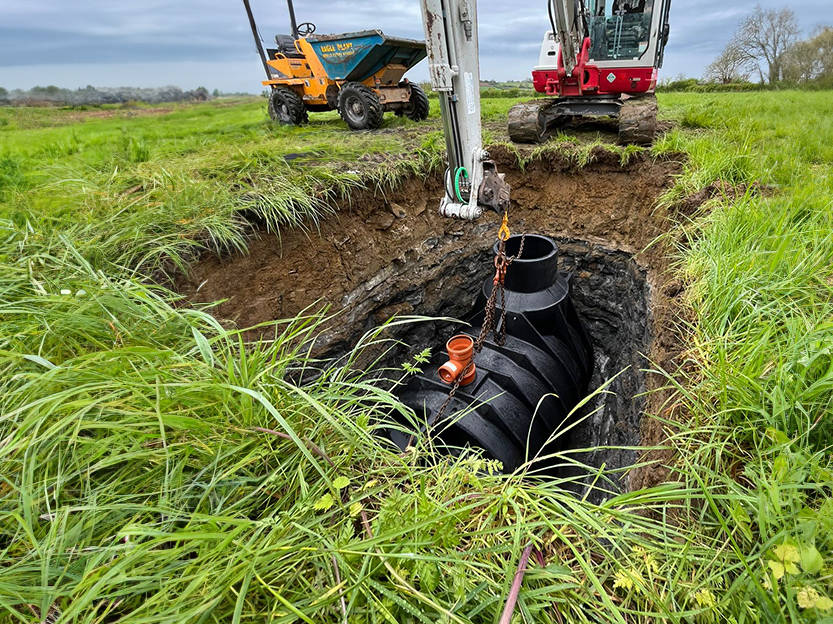 Buying a house with a newly installed septic tank in the United Kingdom.